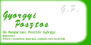 gyorgyi posztos business card